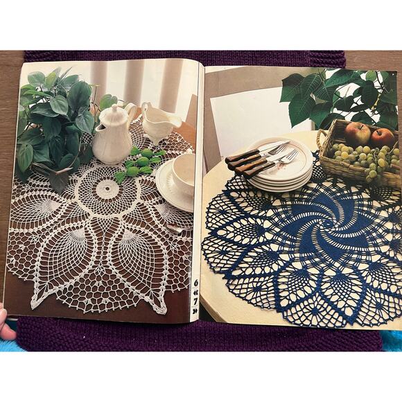magic Crocheted pattern book 1984 sweater doily skirt butterfly - Picture 7 of 16